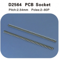 PCB Socket 2.54圆形排针 D2564