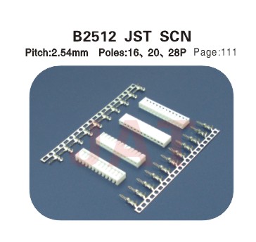  B2512 JST SCN 2.54MM