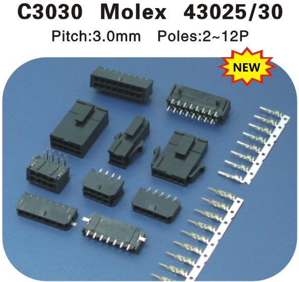  Molex43025 43030连接器 C3030