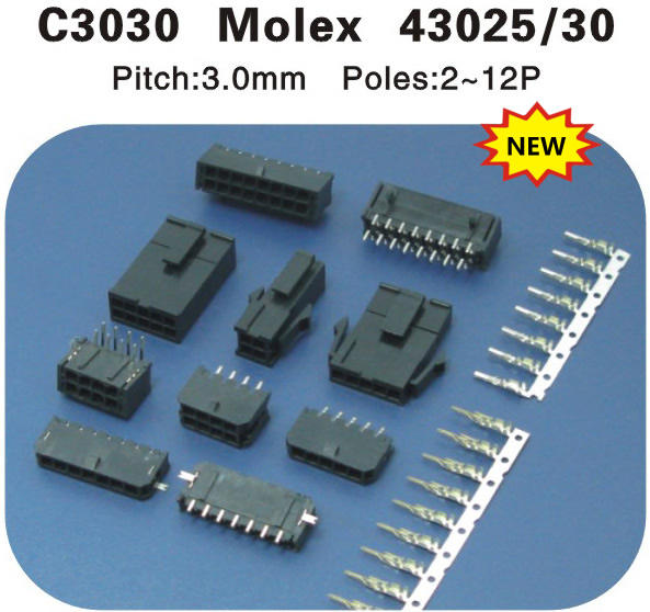   Molex43025 43030连接器 C3030