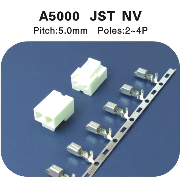 JST NV 5.0MM A5000连接器系列 2-4p